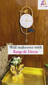 Modern wall clock with bird